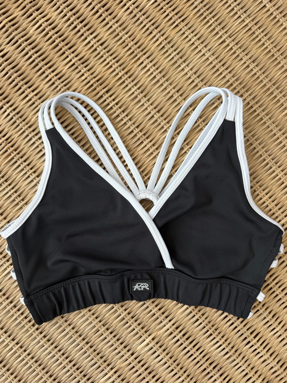 TIGER FRIDAY Black and White Strappy Bra AXS